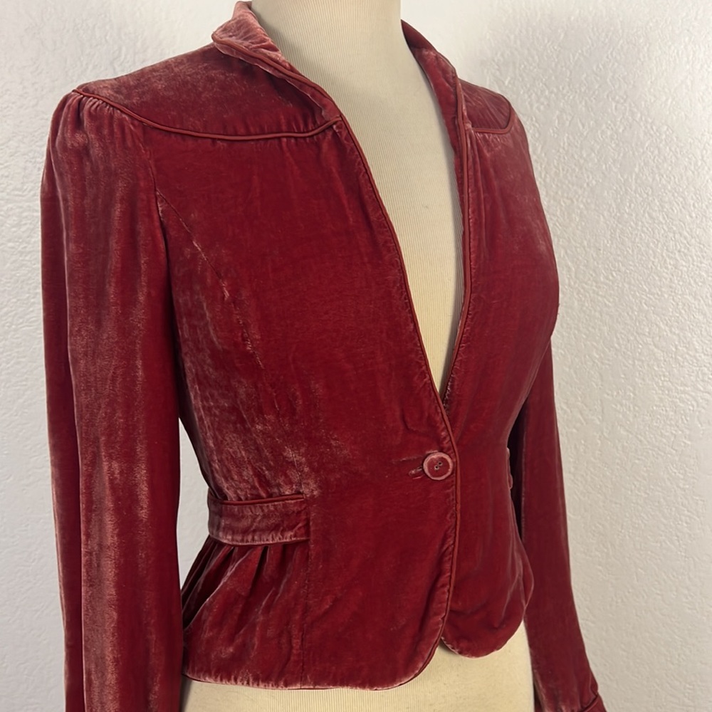 Silk Velvet Blazer by Diane Von Furstenberg